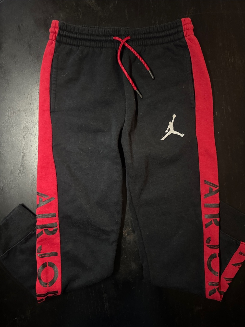 Jordan Black & Red Kids' Fleece Joggers